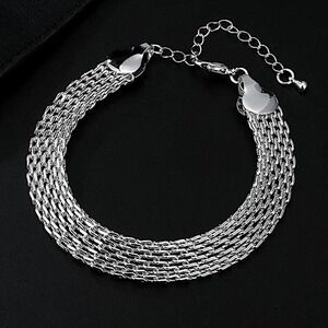 Sterling Silver Trendy 10mm Chain Bracelet